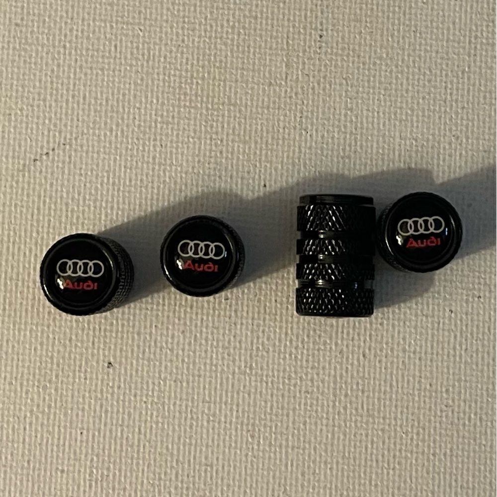 Audi valve Stem caps in Black set of 4 NWT